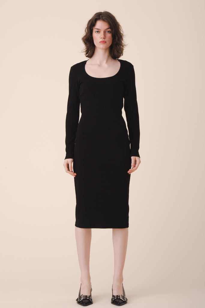 black prairie dress Prairie Dress in Black Linen 2X main image 0
