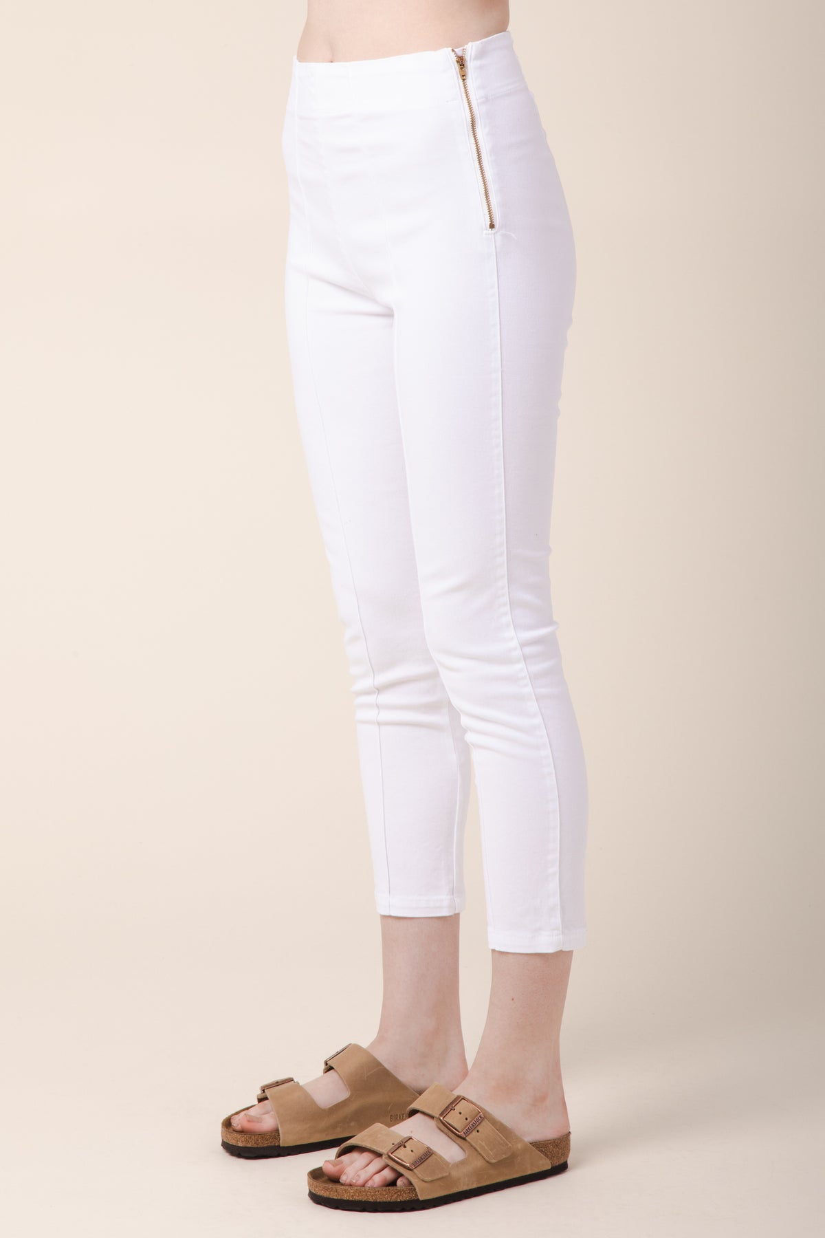 Slit small straight jeans for women, slim fit, elastic spring and autumn  2023 new high-waisted