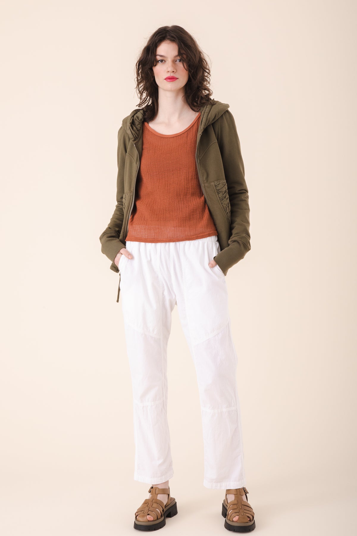 Cloak style hoodie top